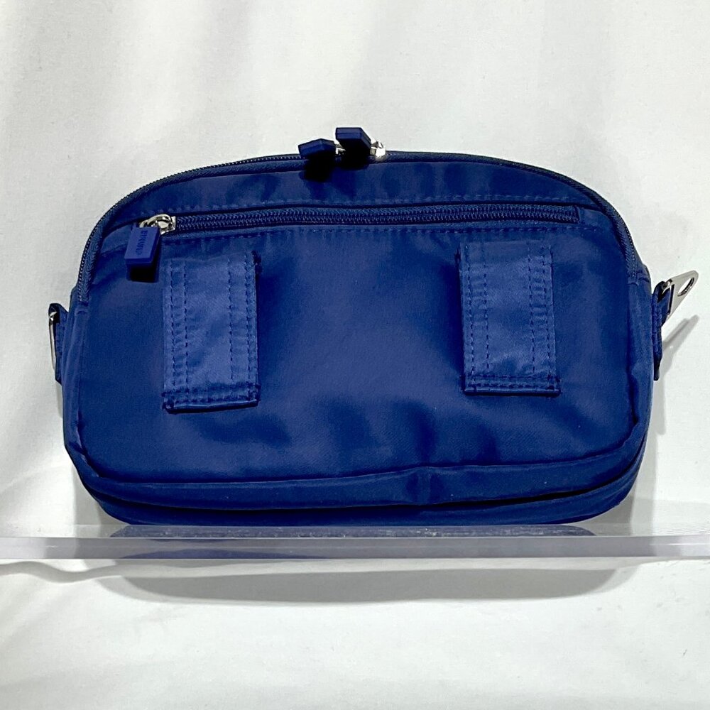 NWOT IHKWIP Blue Convertable Crossbody 10" w/2 Straps Purse - Picture 3 of 14